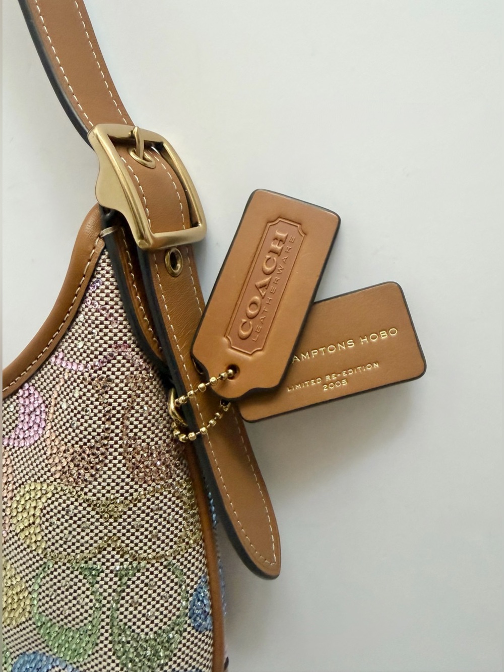 COACH Rainbow Candy Crystal Hamptons Hobo Bag - Picture 8 of 14